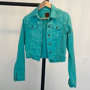 Turquoise Joe’s Jeans Denim Jacket